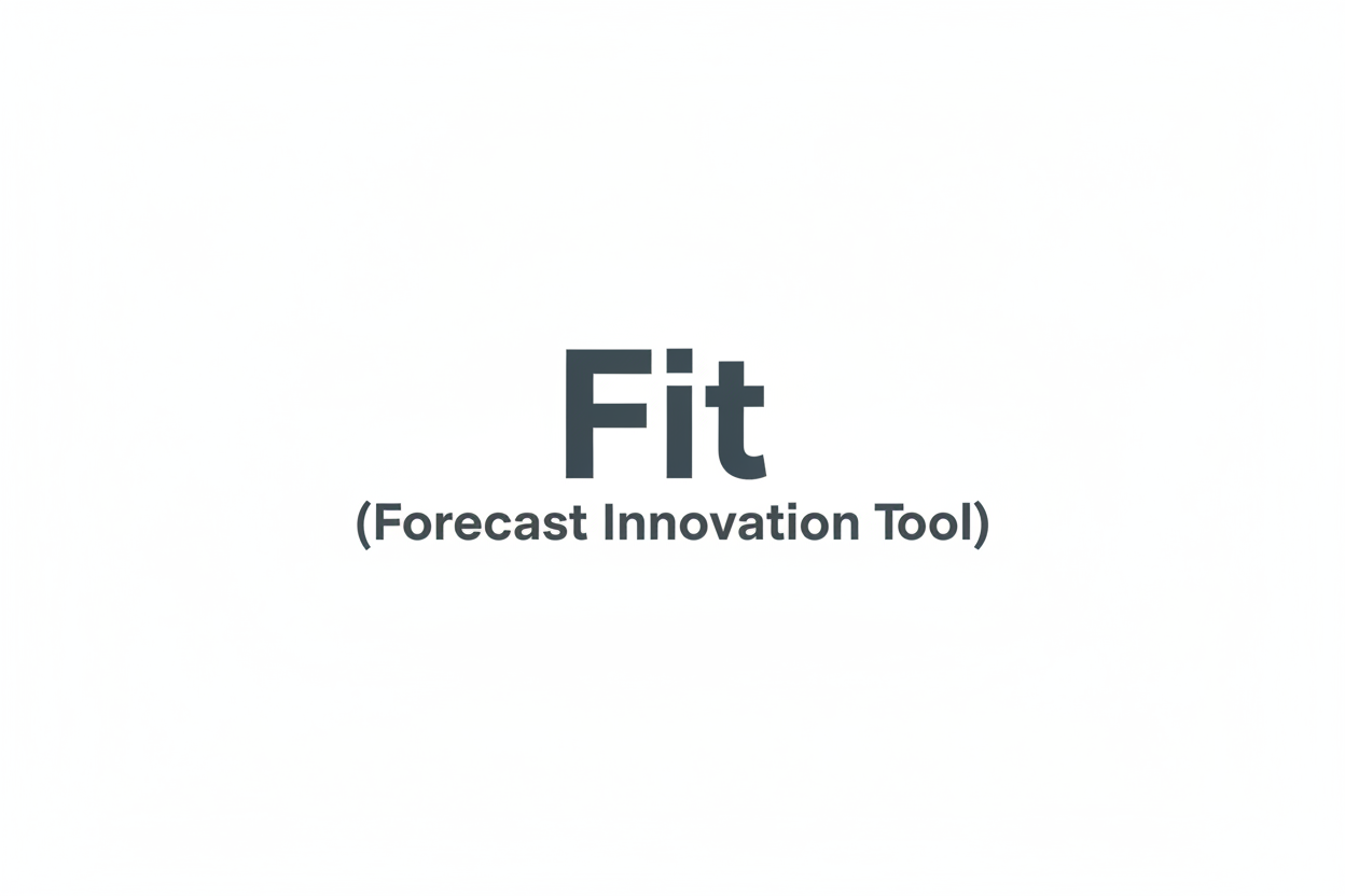 stock image with only words Fit (Forecast Innovation Tool) no subheaders